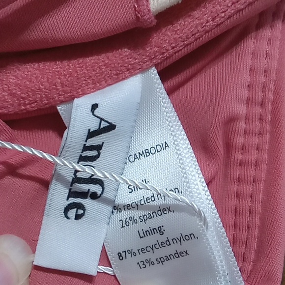 Andie Bikini Womens Sicily Top LARGE Swim NEW Top PUNCH MAUVE Blush - Picture 5 of 6